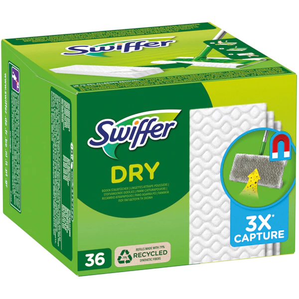 Swiffer kuivad puhastuslapid, täitepakend, 36 tk