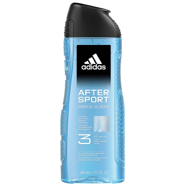 Adidas 3in1 dušigeel After Sport, 400 ml