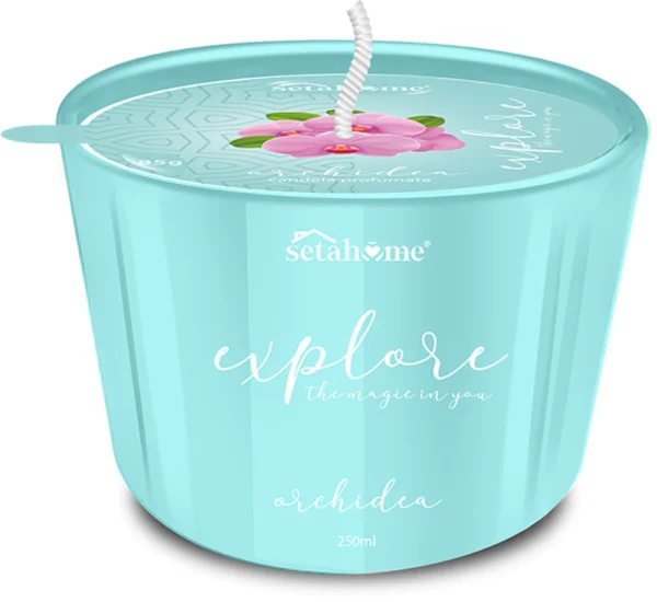 SetaHome lõhnaküünal klaaspurgis 85 g – Orhidee