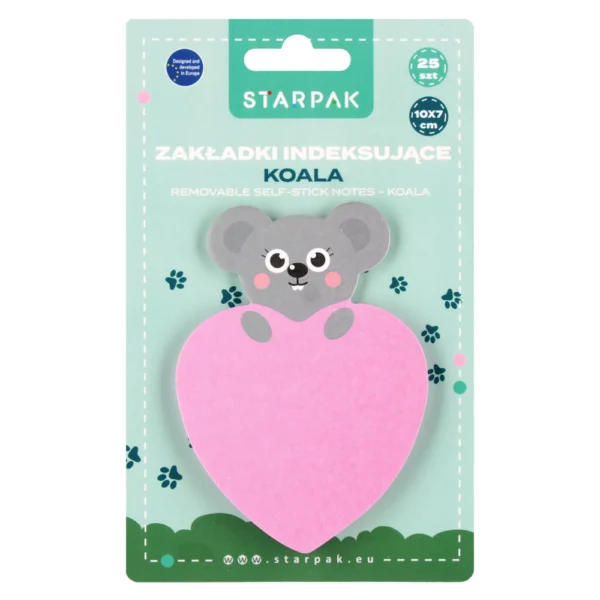 Starpak isekleepuvad märkmepaberid – Koala (25 lehte)