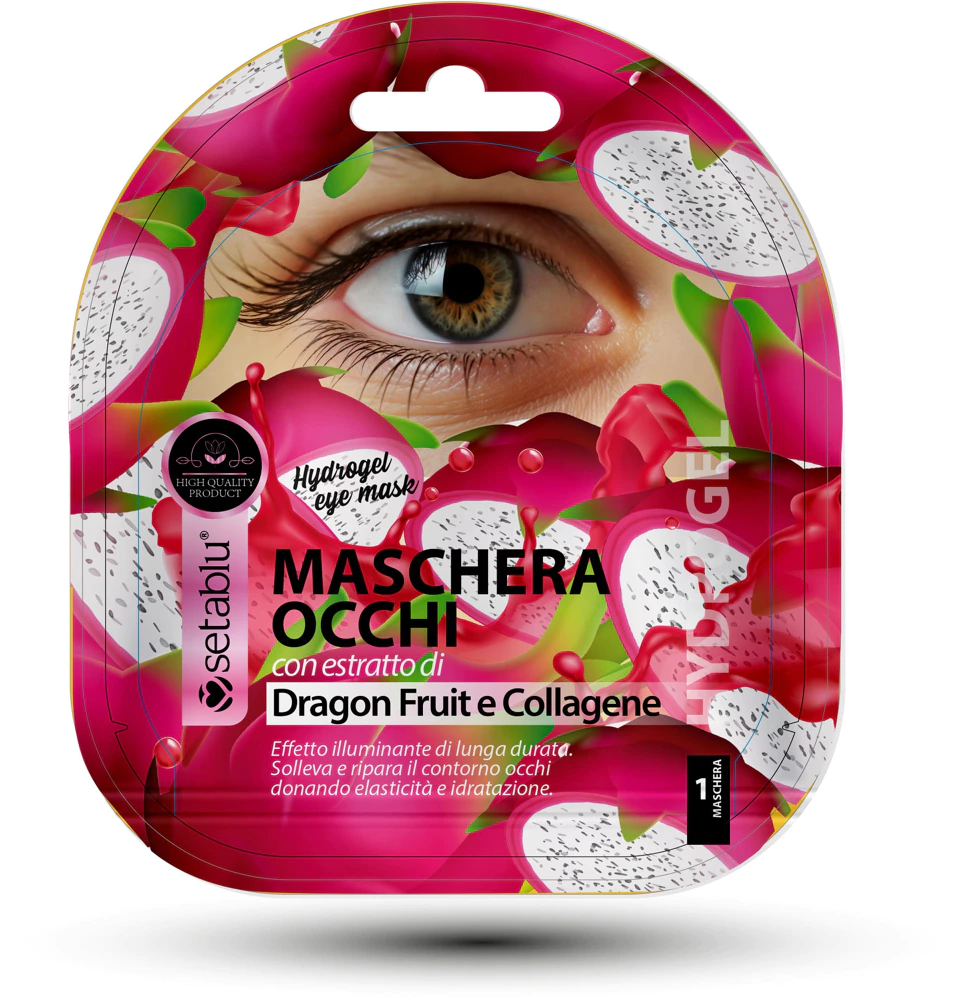 Setablu hüdrogeel-silmamask draakonivilja ja kollageeniga
