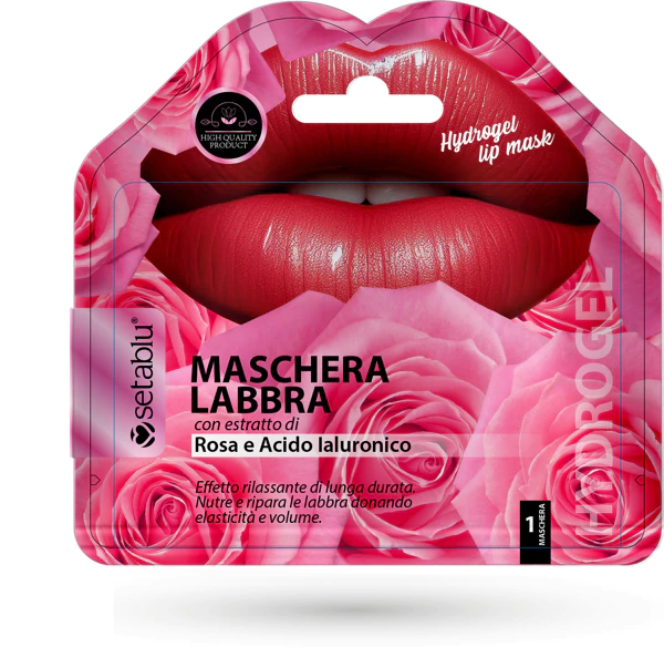 Roosa hüdrogeelist huulemask – roosi ekstrakti ja hüaluroonhappega