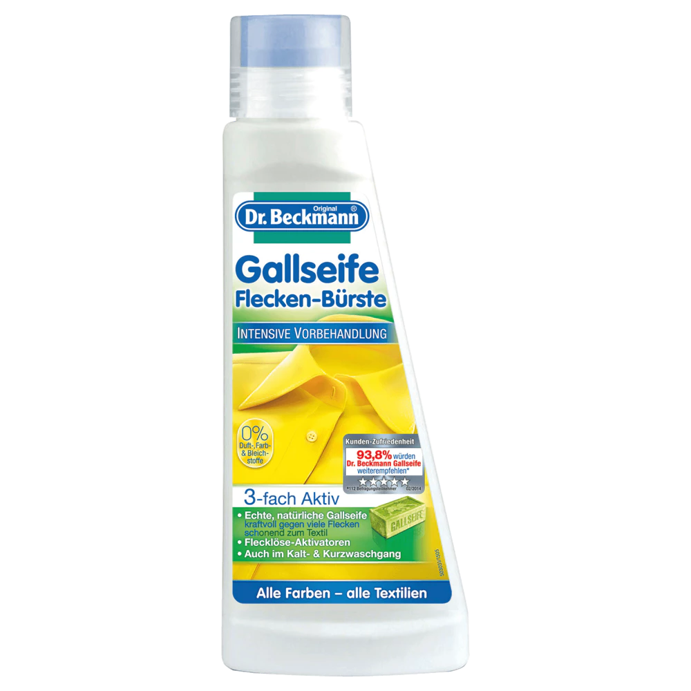 Dr. Beckmann Brush Gall Soap – Sapiseebiga plekieemaldaja harjaga, 250 ml