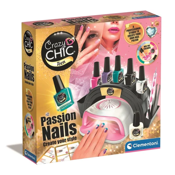 Clementoni Crazy Chic Teen – Passion Nails maniküüri stuudio