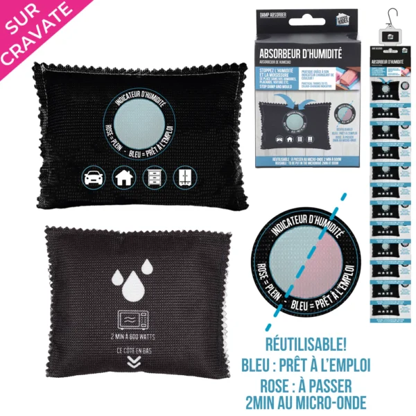 Niiskuseeemaldi indikaatoriga, 130 g – taaskasutatav